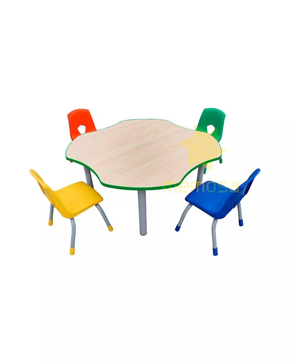 MESA INFANTIL TRÉBOL 80X80