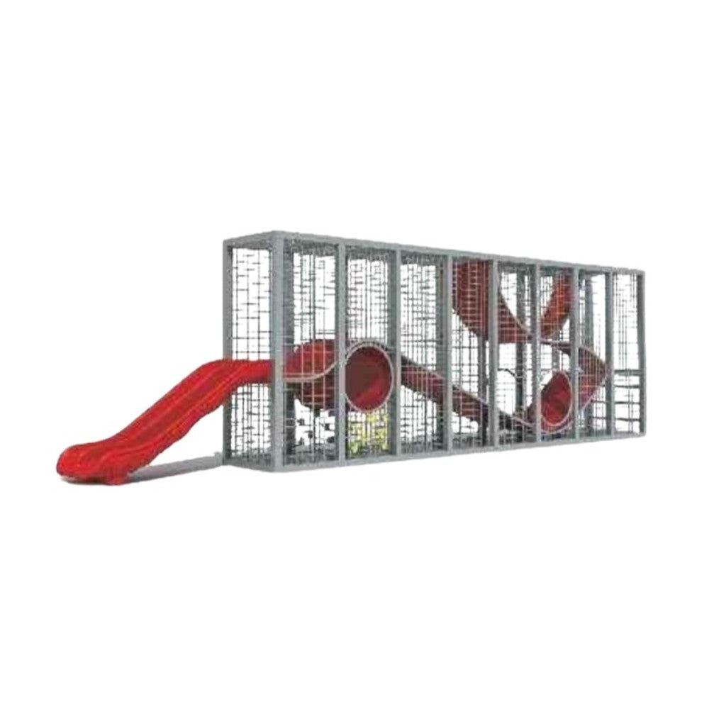 Estructura de Red y Túneles con Tobogán