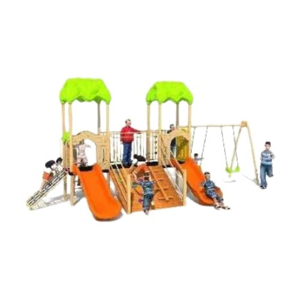 Juego Modular Doble Torre con Toboganes