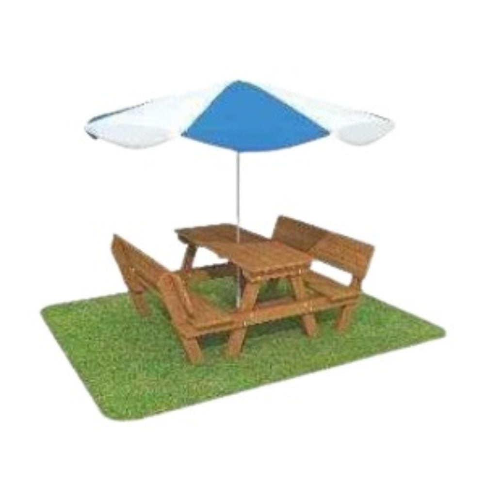 MESA DE PICNIC Con sombrilla